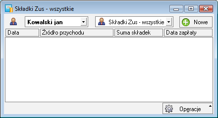 Podręcznik użytkownika Sage Symfonia Start Mała Księgowość 57 Składki ZUS właścicieli Rys. 64 Okno Wyposażenie.