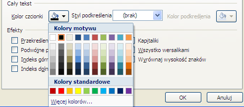 3.2.3 Zastosowanie kolorów do tekstu Kolejnym elementem, który omówimy i możemy zmieniać, jest jego kolor.