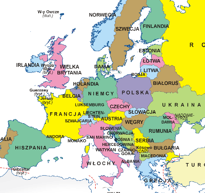 Zakres terytorialny AC Ochrona ubezpieczenia obejmuje zdarzenia zaistniałe na terytorium Polski oraz Europy (z wyłączeniem Albanii, Mołdawii,