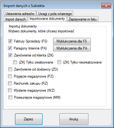 Jeżeli uzupełniliśmy pozostałe wartości za pomocą przycisku << możemy pobrać listę baz danych udostępnionych użytkownikowi na danym serwerze.