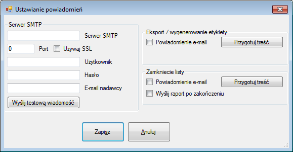 UWAGA!! Wykonywanie kopii zapasowej bazy danych programu ProstaPaczka SGT należy wykonywać samodzielnie. 3.2.