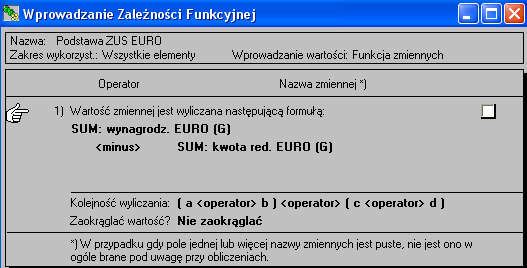 Rys.22. Definicja zmiennej 'Współczynnik Francja'. Rys.