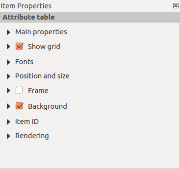 Rysunek 18.22: Arrow Item properties Tab Main properties For Basic shapes, this dialog allows you to choose a Ellipse, Rectangle or Triangle shape and its rotation.