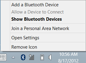 Korzystanie z połączenia Bluetooth - 41 Na obszarze powiadomień kliknij ikonę