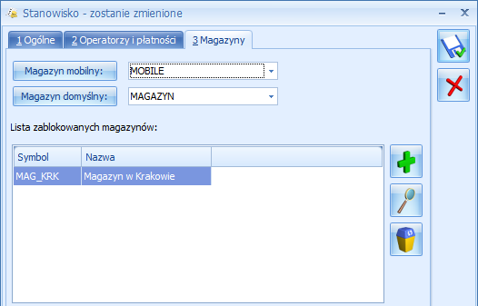 6.2.2. Zmiany w konfiguracji Rys. 23. Ekran dodawania przejazdu. Blokada dostępu do magazynów lokalnych w Comarch ERP Optima.