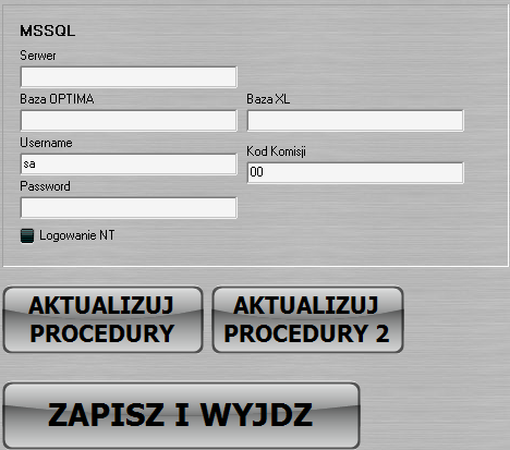 2. Połączenie z serwerem Przy pierwszym uruchomieniu programu, należy skonfigurować połączenie z serwerem.