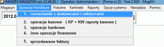 Wystawianie faktury na sprzedaż na IGD KH Wystawianie faktur