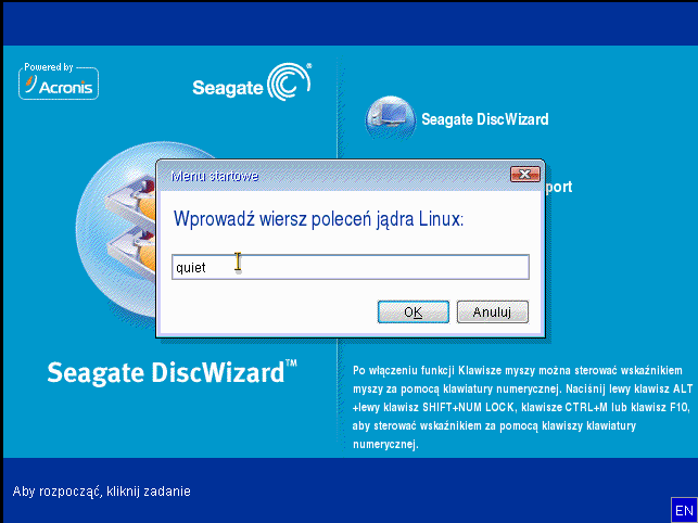 7. W oknie Podsumowanie kliknij Kontynuuj, aby rozpocząć odzyskiwanie. 8. Gdy operacja dobiegnie końca, zamknij autonomiczną wersję programu Seagate DiscWizard.