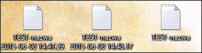 Wybranie opcji "Nadpisuj utworzone pliki" spowoduje nadpisywanie utworzonego pliku. Opcja "Nadpisuj utworzone pliki" uniemożliwi odtworzenie informacji z poprzedniej wersji pliku.