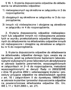 ROZPORZĄDZENIE MINISTRA GOSPODARKI 1) z dnia 24 lutego 2006 r. zmieniające rozporządzenie w sprawie kryteriów oraz procedur dopuszczania odpadów do składowania na składowisku odpadów danego typu (Dz.