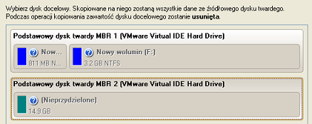 5.5.2 Migracja systemu na nowy dysk twardy (dysk twardy, którego pojemność nie przekracza 2.2TB)