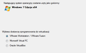 122 Zanim jednak rozpoczniesz tą operację, upewnij się czy spełnione są następujące warunki: Dysk twardy ma wystarczająco dużo miejsca, aby przechować obraz wirtualny systemu Windows (w zależności od