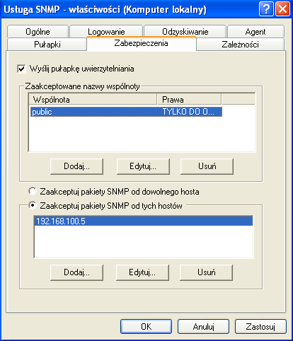 potrzebujemy płyty instalacyjnej systemu Windows XP by zainstalować wybrane składniki.