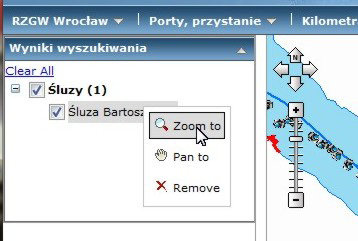 Informator Nawigacyjny Wyszukiwanie obiektów Wyszukiwanie obiektów w serwisie mapowym może odbywać się poprzez wcześniej zdefiniowane