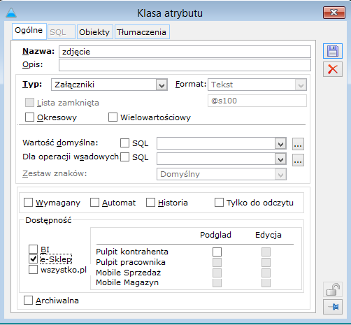 2.5 Opis asortymentu Towary mogą być wyświetlane w Comarch ERP e-sklep razem z obrazami (fotografie, grafiki itp.), przedstawiającymi ich wygląd, stan itd., oraz dowolnymi plikami (.PDF,.doc,.txt itd.