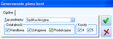 Strona 3 z 20 Ćwiczenie3. Tworzenie planu kont generowanie planu kont Z menu Księgowość wybieramy Plan kont.