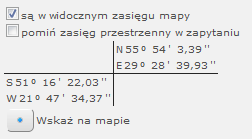 Do listy budowania kryterium wyszukiwania można powrócić używając przycisku Wyszukiwanie zaawansowane Po kliknięciu na przycisk Zaawansowane rozwijany jest panel budowania szczegółowego pytania.