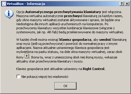 18) Gdy pojawi się na ekranie poniższa informacja,