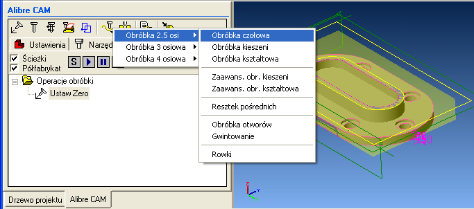 2.5 - osiowa obróbka czołowa 1.