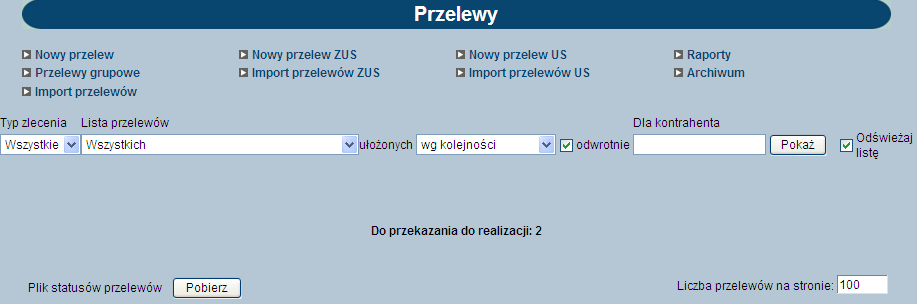 5. Przelewy 5.1.