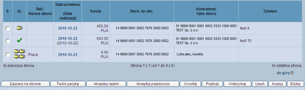 Sposób sortowania: Wstawiając znacznik w polu Odwrotnie decydujemy o zamianie kolejności wyświetlania danych.