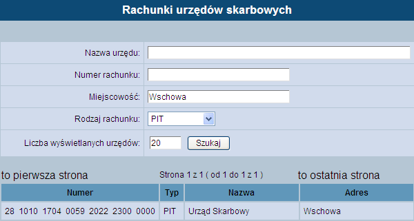 różnych kryteriów lub wyświetlenia pełnej bazy ograniczając ilość wyświetleń na stronie.
