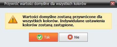 Podręcznik Użytkownika systemu Comarch OPT!MA Str. 211 W celu anulowania wprowadzonych zmian dla danego elementu używamy przycisku, który znajduje się bezpośrednio przy podglądzie koloru.