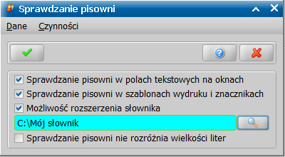 Logowanie i ustawienia Po wybraniu tego przycisku otworzy się okno "Zapamiętywanie ustawień okna", w którym możemy zdecydować czego ma dotyczyć zapamiętywanie.