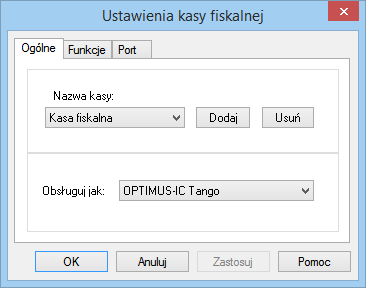 Podręcznik użytkownika Sage Symfonia Start Faktura 74 Kasy fiskalne Ustawienie to umożliwia definiowanie kas fiskalnych, z którymi współpracuje program, oraz ich konfigurowanie.