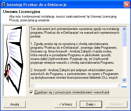 (a.5) na kolejnym oknie klikamy na przycisk [Dalej >] (a.