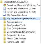 Do logowania potrzebne jest uruchomienie specjalnego programu o nazwie SQL Server 2012 Management Studio. Oprogramowanie to zostało zainstalowane na naszym komputerze w trakcie procesu instalacji.