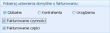 Rys. Fakturowanie zbiorcze Konfiguracja.