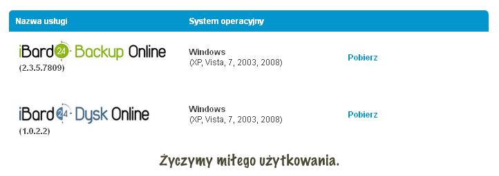 2.1. INSTALACJA PROGRAMU 2.1.1. JAK POBRAD OPROGRAMOWANIE Pobierz ibard24 klikając link www.ibard24.pl/pobierz (rozmiar pliku ok 5 MB). 2.1.2. WYMAGANIA SYSTEMOWE Sugerujemy sprawdzid wymagania