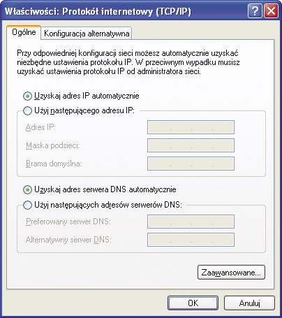 Jeżeli Twój komputer pracuje z systemem Microsoft Windows 95/98SE/Me/ XP/2000 lub Vista, wykonaj czynności, opisane poniżej.