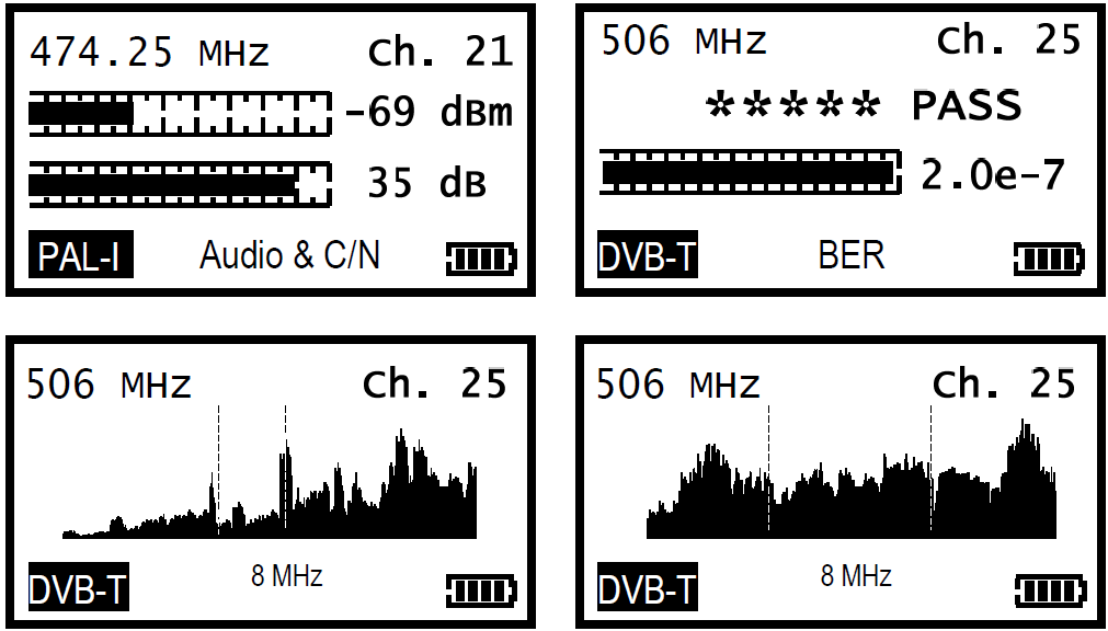 Posługiwanie się HD-TM USB Plus Włączyć miernik naciskając przycisk On i (po wyświetleniu logo oraz ekranów dotyczących praw autorskich) pojawi się menu główne; w tym miejscu można wybrać opcję