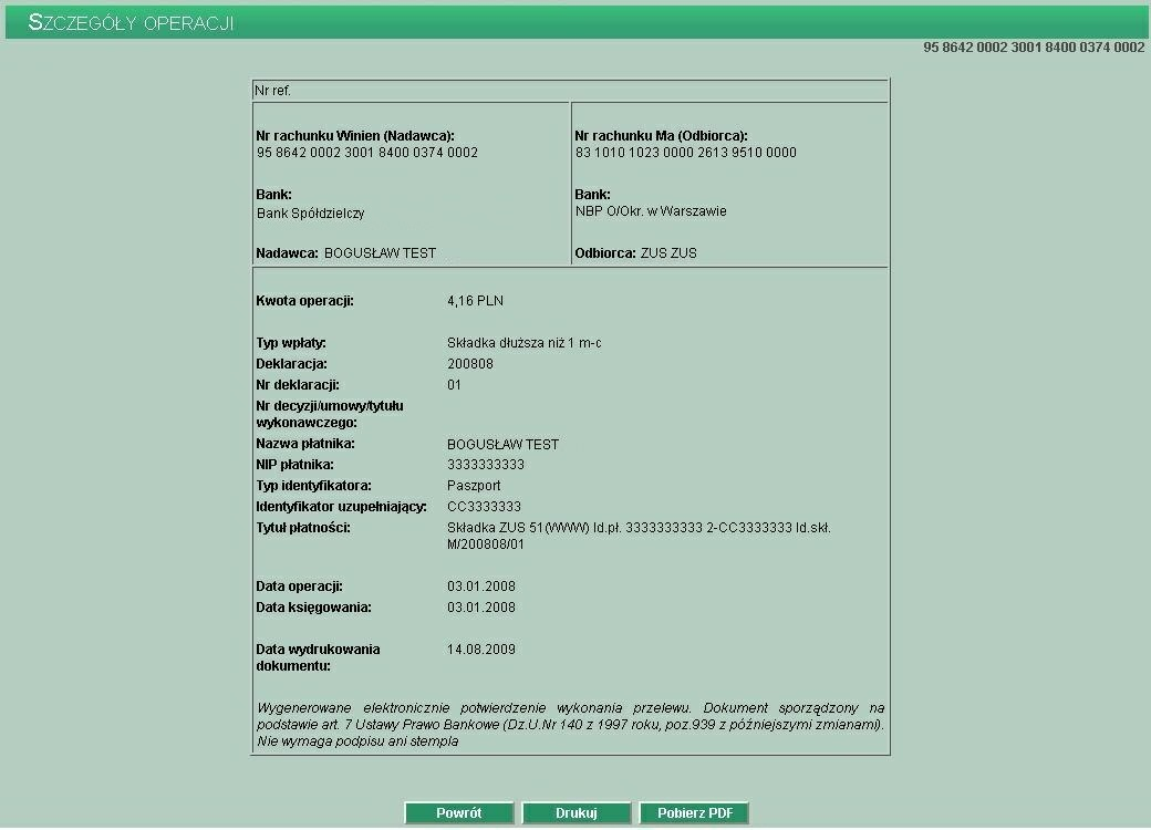 Rozdział 7 Rachunki np. 26-03-2006, a data księgowania będzie 27-03-2006 tj. pierwszego dnia roboczego po dniu wolnym.