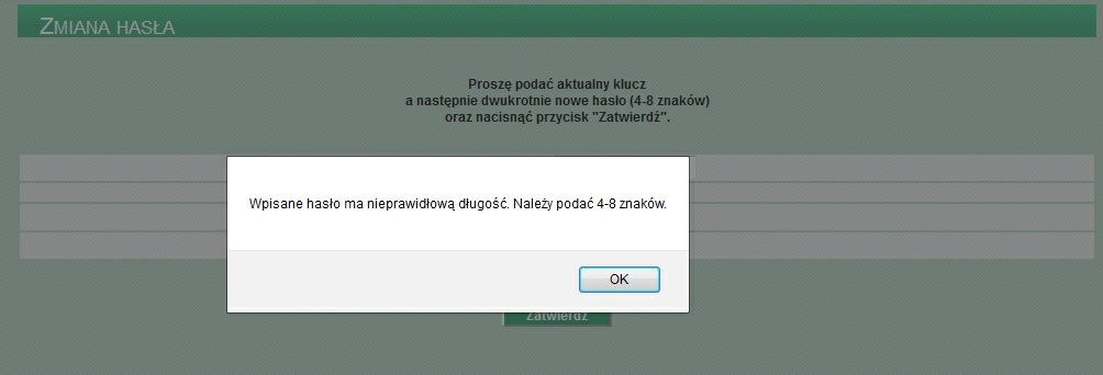 Rozdział 12 Zmiana hasła Rozdział 12. Zmiana hasła Opcja Zmiana hasła pozwala na zmianę hasła za pomocą którego użytkownik rejestruje się w systemie.