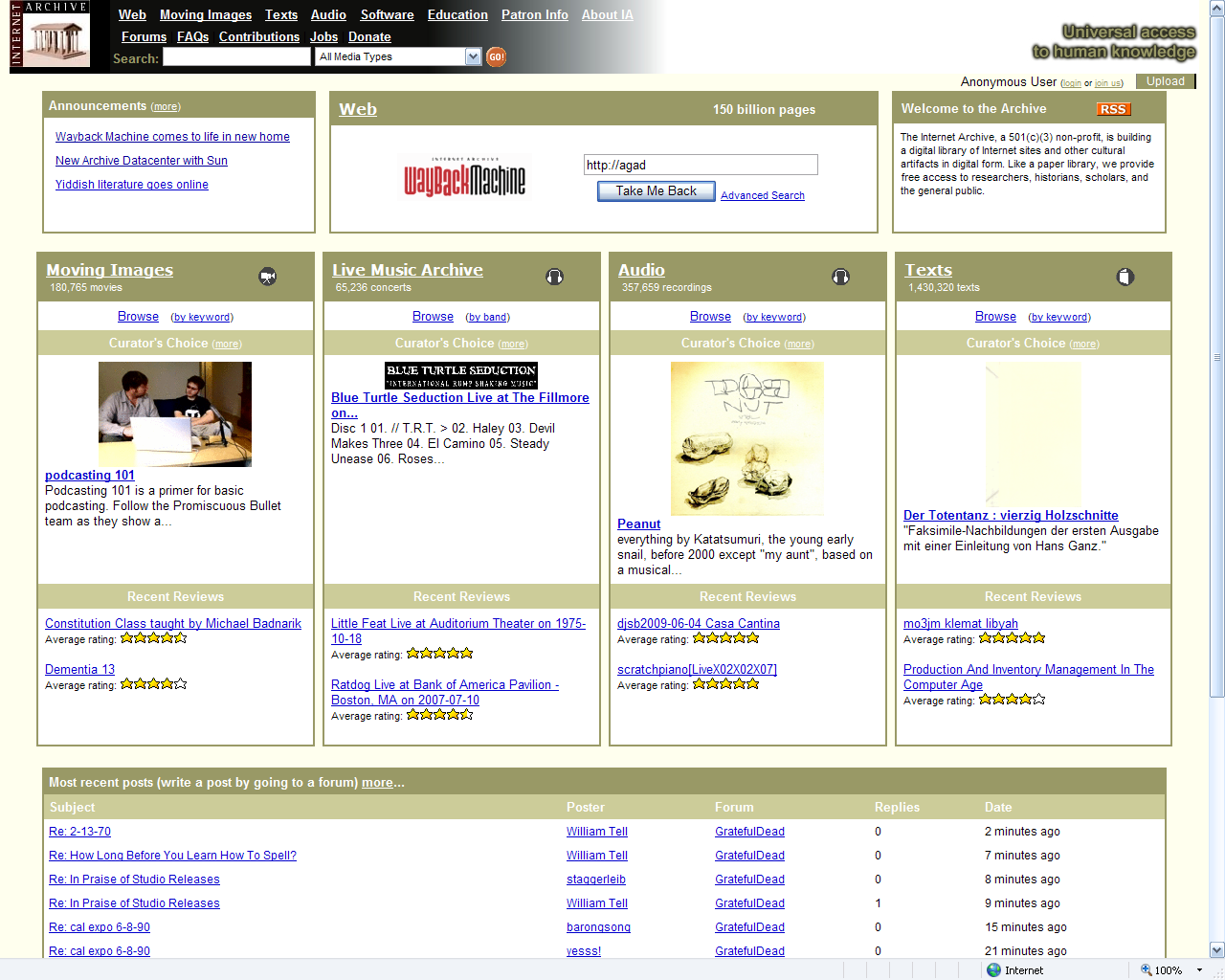 rowse through over 150 billion web