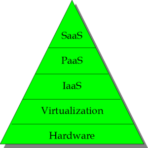 SAAS - Software as a service (z ang. "oprogramowanie jako usługa") - usługodawca udostępnia oprogramowanie. użytkowane aplikacje są jedynie wynajmowane. PAAS - Platform as a Service (z ang.