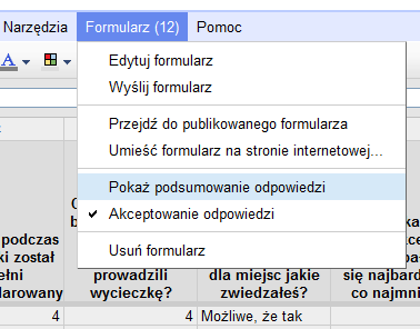 10 Może również jednym przyciskiem uzyskać podsumowanie wyników np.