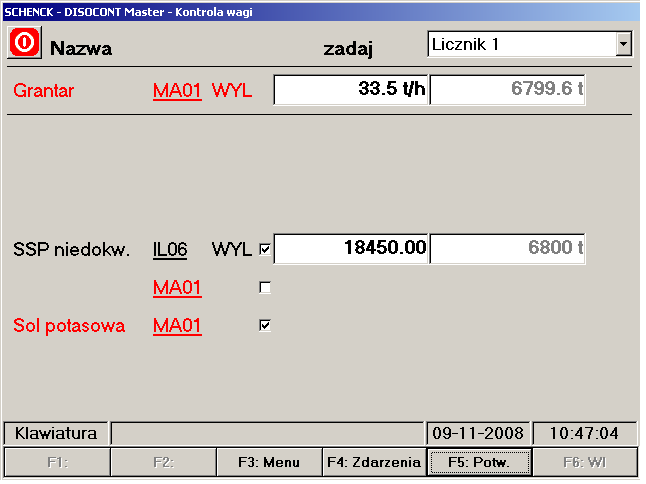 Opis systemu System dla zaprojektowany jest jak na poniższym rysunku: Komputer PC z monitorem i drukarką Ethernet RS-232 Disocont Master RS-485 Disocont 1 Ethernet RS-485 Disocont n Komputer PC