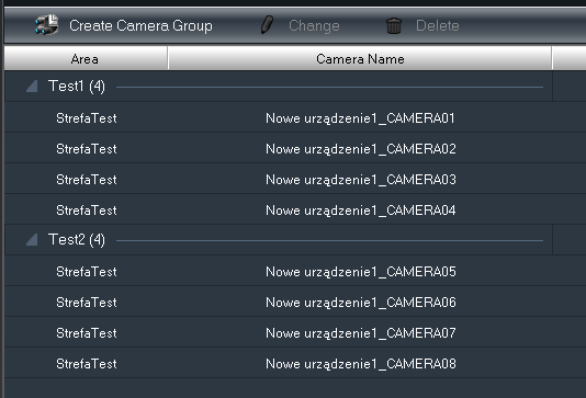 B-Viewer - manual, ver. 1.0 GROUPS AND SCHEMES MANAGEMENT To run the cameras groups management panel the User can also select the Group and Scheme Settings in the Control Panel panel.
