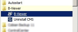 1 First launch of the software and login B-Viewer program can be launched by using the shortcut icon on the desktop or by using the Start button, then selecting All Programs and choosing B-Viewer in