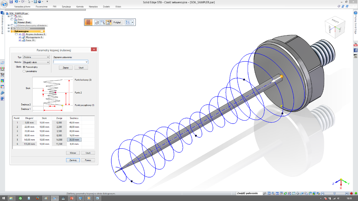 1.3. Profesjonalne narzędzia do modelowania krzywych spiralnych.