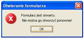 Pamiętaj, żeby przed każdorazowym zapisaniem sprawozdania (formularza) przejść do pola na którym nie ma żadnych danych. 2.6.