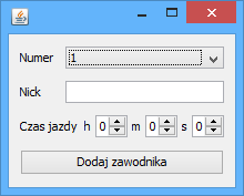 Przykład dodatkowego okna kolejki Aktualnie zakładka rekordów