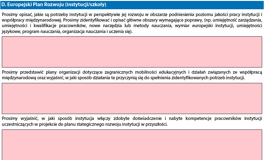 Pola obowiązkowe Pola obowiązkowe są oznaczone w formularzach elektronicznych kolorem różowym, jak przedstawiono