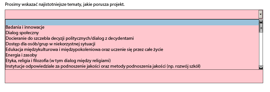 Nowych partnerów można dodać tylko po partnerach już wprowadzonych, np. w przypadku wpisania 3 partnerów nie można dodawać partnerów między partnerami 2 i 3.