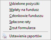 5.3 Kadry i płace PKZP, ZFM Na liście Kadry i płace PKZP, ZFM są dostępne listy pokazujące członków Pracowniczych Kas Zapomogowo Pożyczkowych oraz Zakładowych Funduszy Mieszkaniowych.