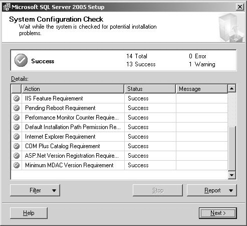 8. Następnie instalator przeprowadzi test konfiguracji systemu. 9.